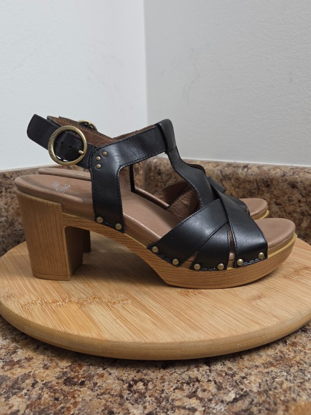 Dansko Daniela Womens Black Block Heel Sandals Size 41 US 10.5-11